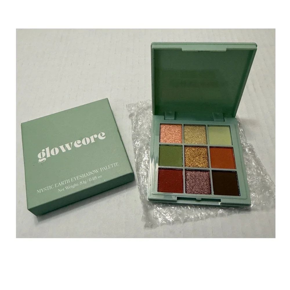 Glowcore Mystic Earth Eyeshadow Palette 9 Pan Matte Shimmer Cruelty Free NEW